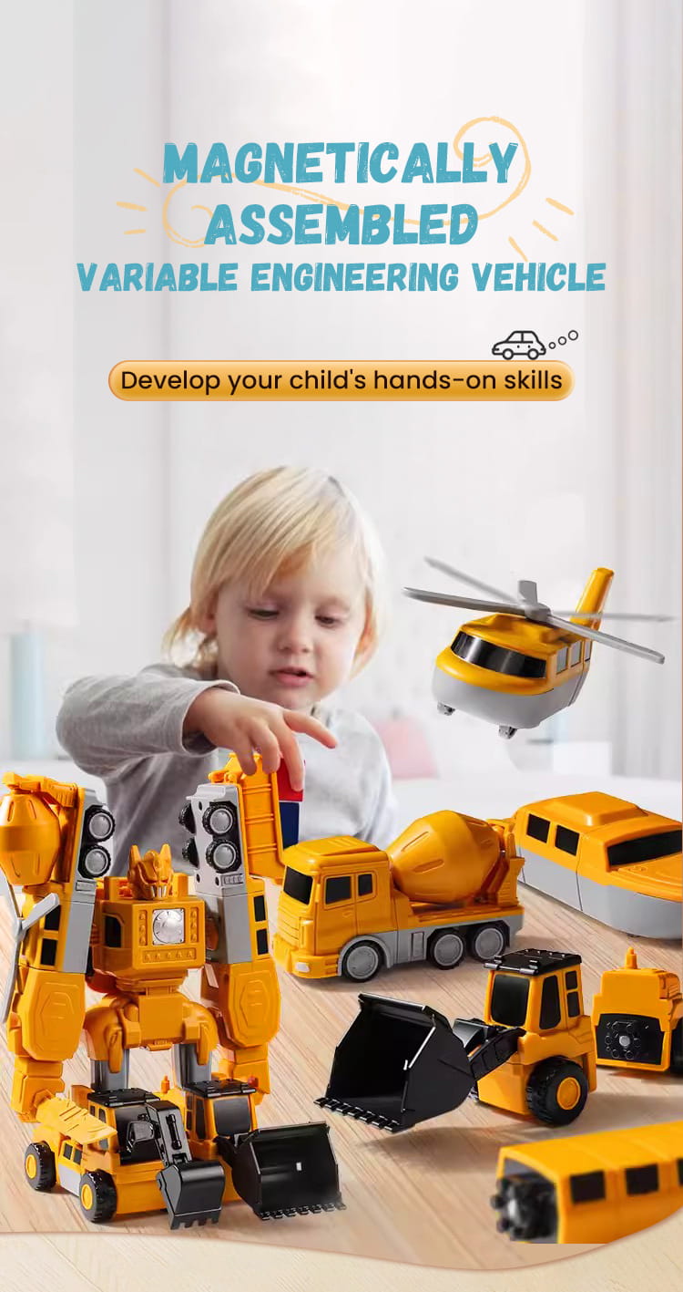 MagnaBuild – Creative Magnetic Construction Vehicle Set | 50% OFF
