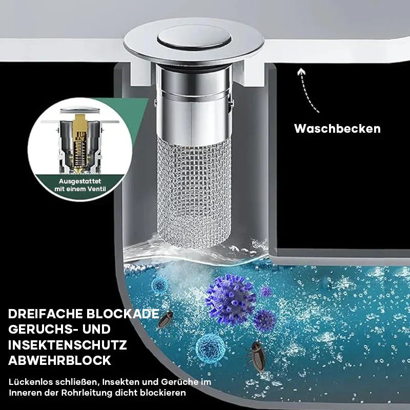 DrainGuard – Stainless Steel Drain Stopper | 1+1 FREE