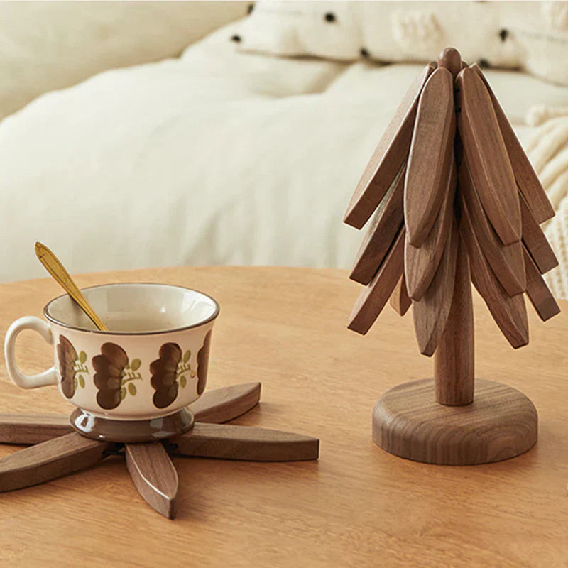 WoodJoy – Festive Wooden Table Coasters | 50% OFF