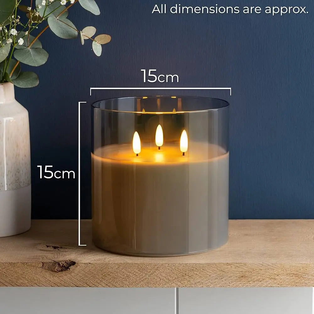 LuminaAura – Impressive LED Glass Candles for Magical Evenings!