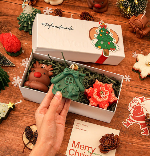 FestiveGlow – Christmas scented candle set in a gift box