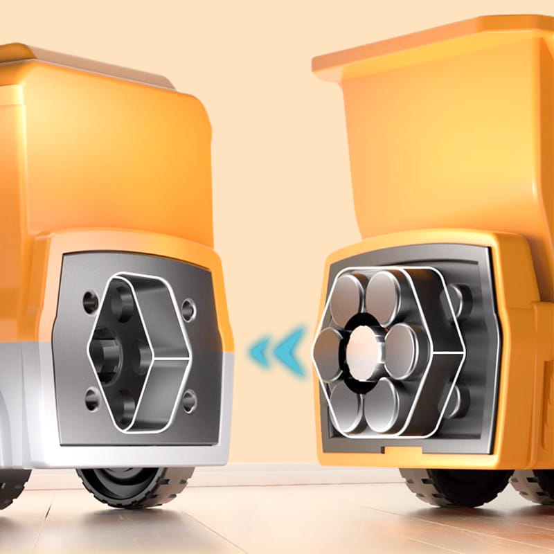 MagnaBuild – Creative Magnetic Construction Vehicle Set | 50% OFF