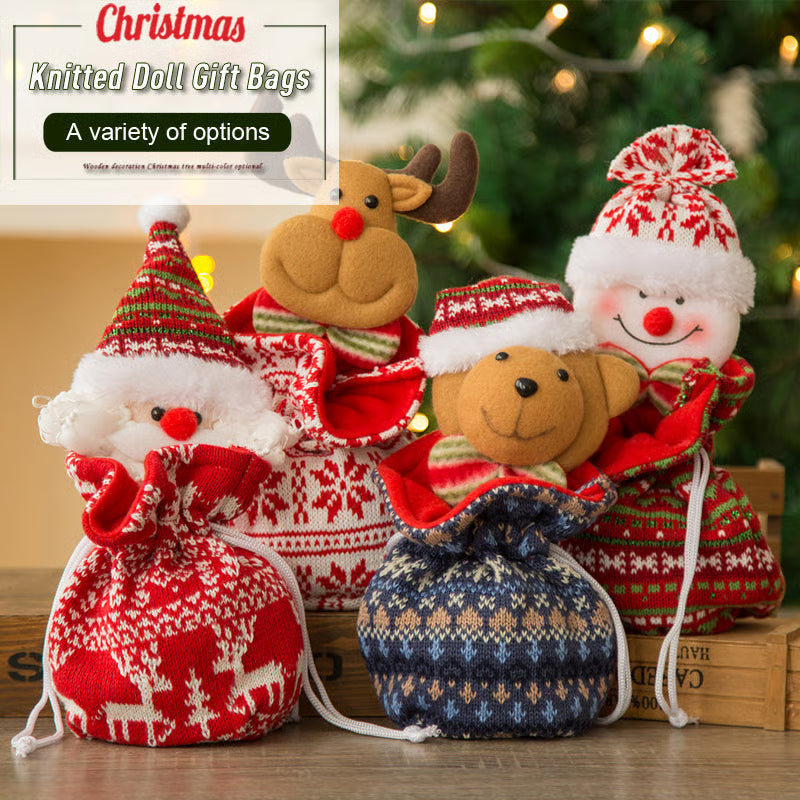 FestiveJoy – Knitted Christmas Gift Bags | 1+1 FREE