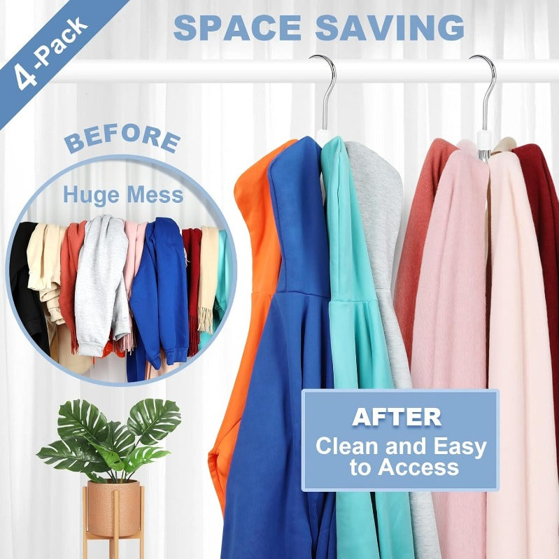 ClosetMaster – 360° Rotating Hoodie and Bag Organizer | 1+2 FREE