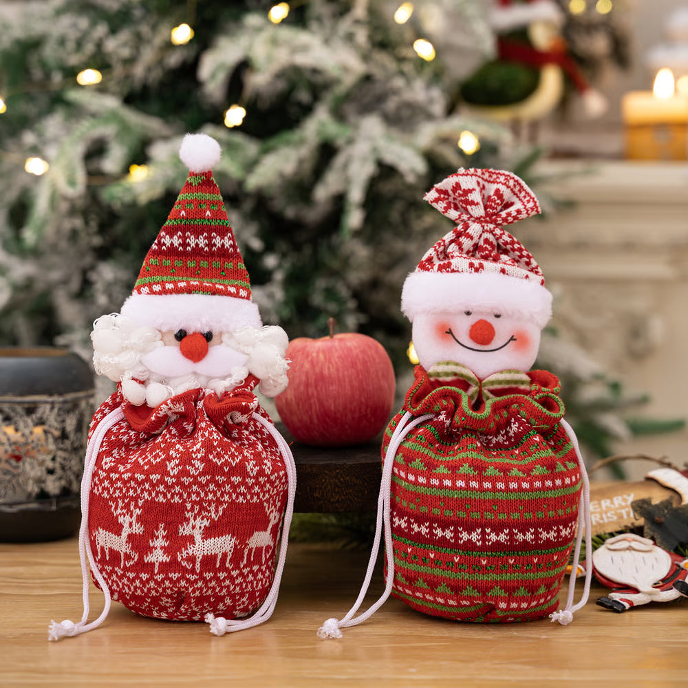 FestiveJoy – Knitted Christmas Gift Bags | 1+1 FREE