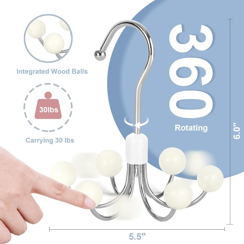 ClosetMaster – 360° Rotating Hoodie and Bag Organizer | 1+2 FREE