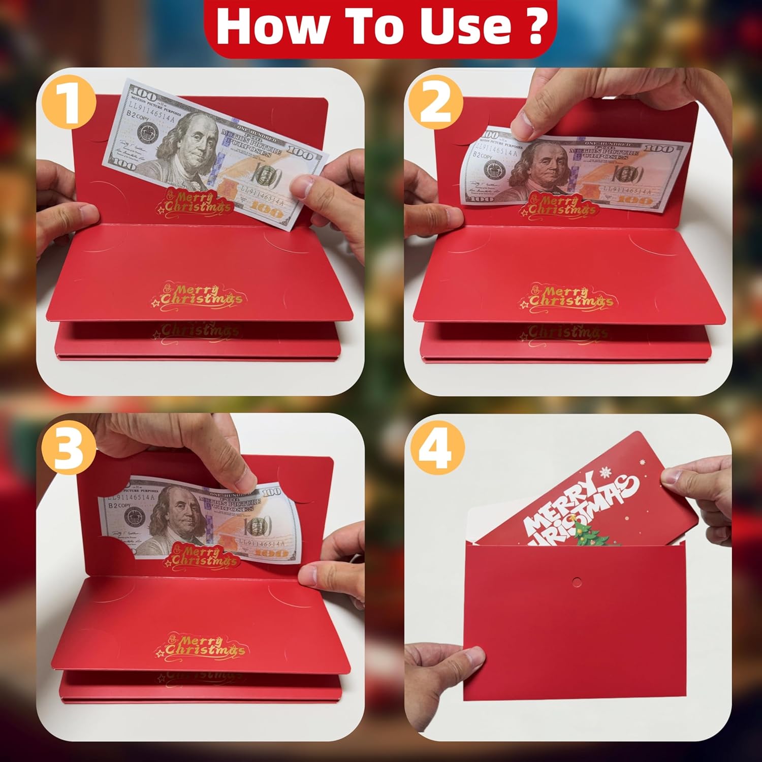 Festivo – Christmas gift envelope for cash | 1+1 FREE