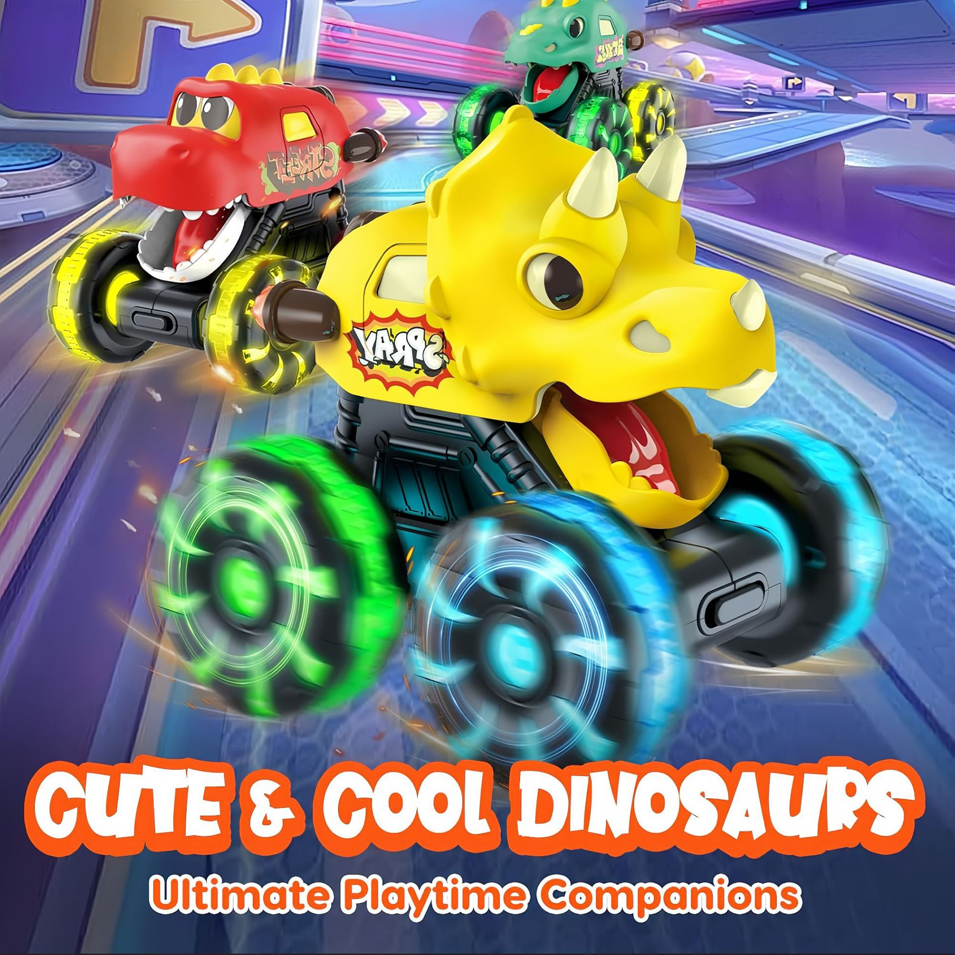 DinoDrive – Light-Up Dinosaur Monster Truck | 50% OFF