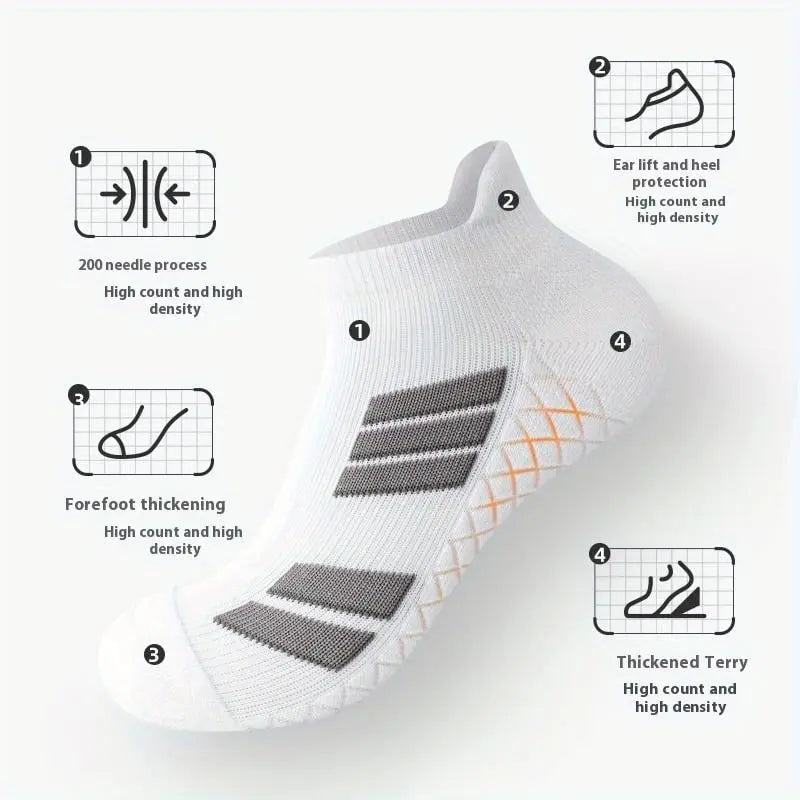 MivoLux® Heel-Friendly Sports Socks | 5+5 pairs FREE