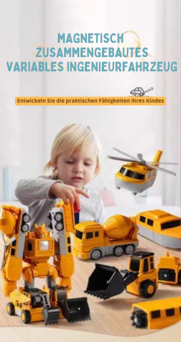 MagnaBuild – Creative Magnetic Construction Vehicle Set | 50% OFF