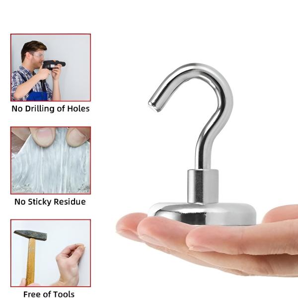 Magtasti – Super Strong Magnetic Hooks (10 pieces) | 1+1 FREE