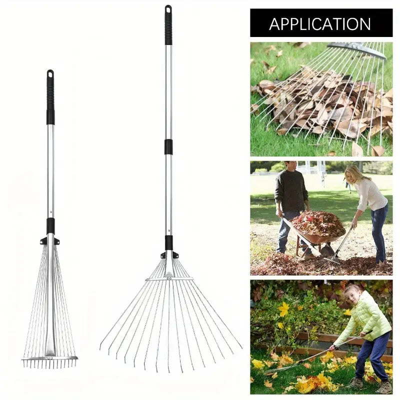RetractPro Stainless Steel – The versatile garden rake - 15 teeth