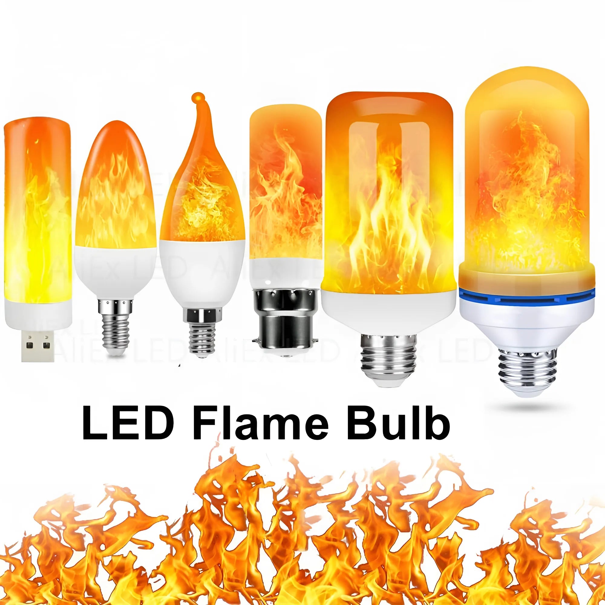 Flame Light LED Light Bulb | 1+1 FREE