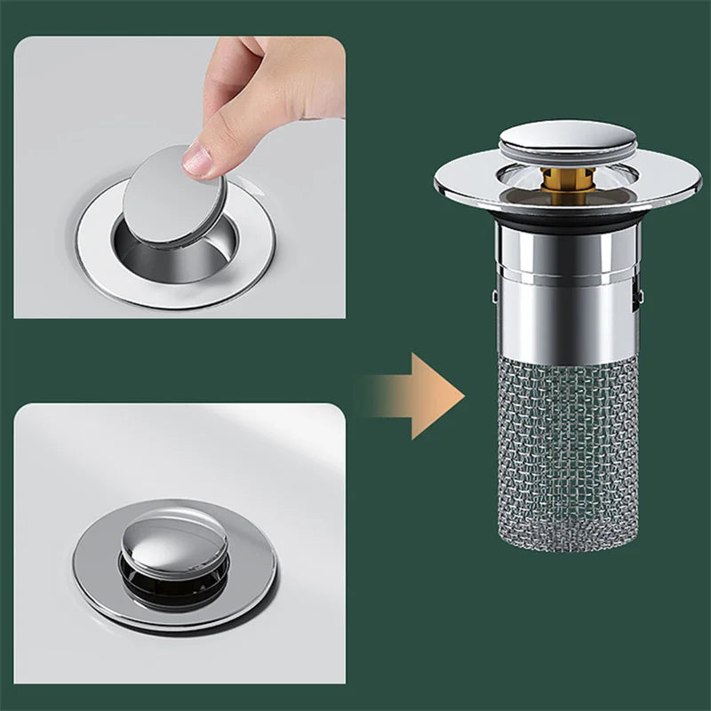 DrainGuard – Stainless Steel Drain Stopper | 1+1 FREE