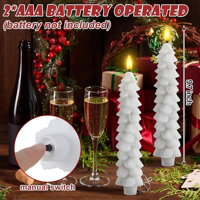 LumaGlow 4-pack – Flameless taper candles with remote control