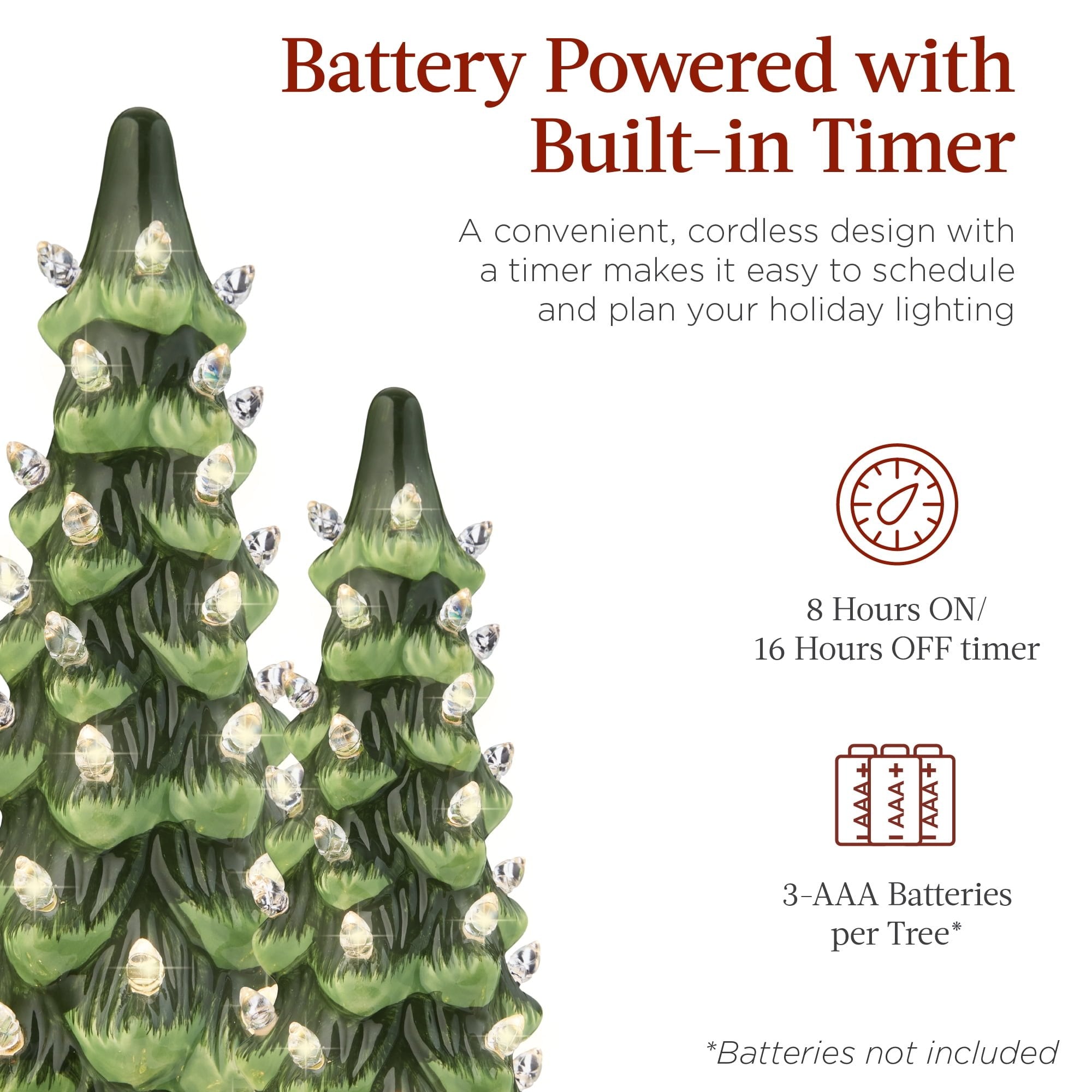 LumiCeram – Hand-Painted LED Christmas Tree | 50% OFF