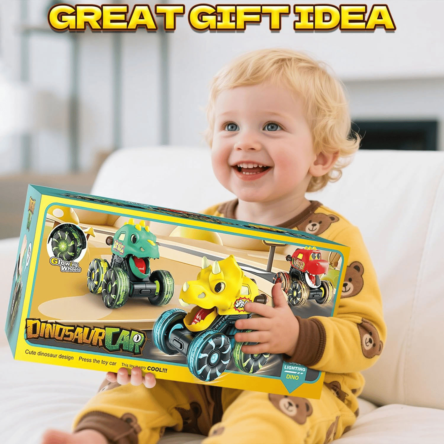 DinoDrive – Light-Up Dinosaur Monster Truck | 50% OFF
