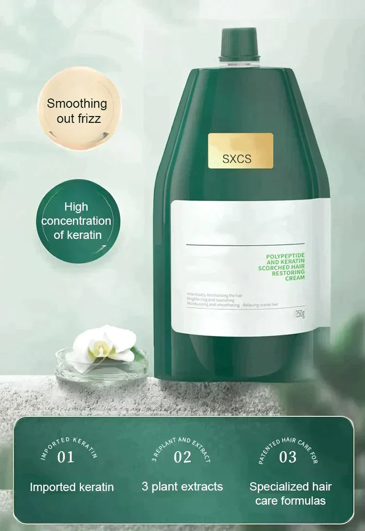 KeratiCare – 250 Polypeptide Keratin Moisturizing Hair Cream | 1+1 FREE