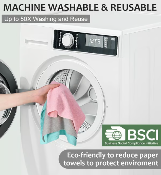EcoWipe - Reusable Microfiber Cloth Roll | 10+10 FREE