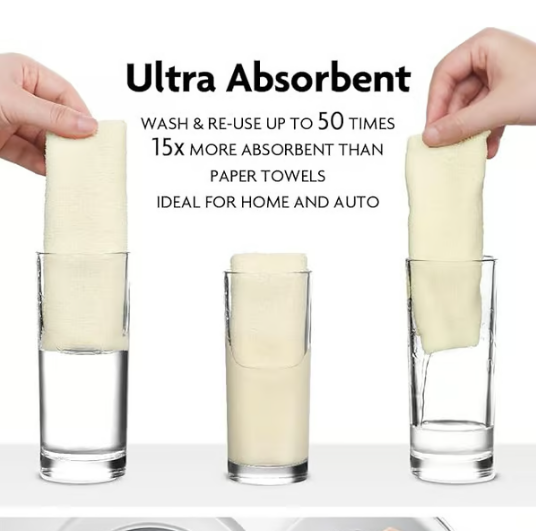EcoWipe - Reusable Microfiber Cloth Roll | 10+10 FREE
