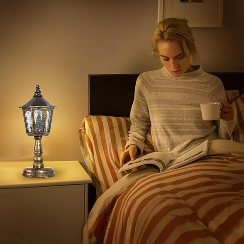 NordicGlow – Christmas Lights Snow Night Light with Music