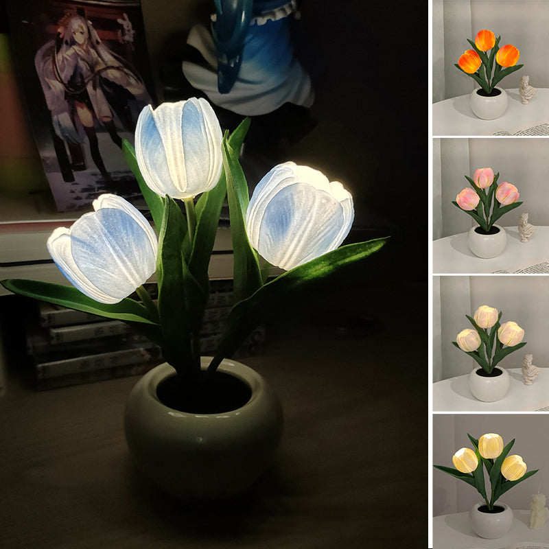 LumaBloom – LED Tulip Night Light Table Lamp