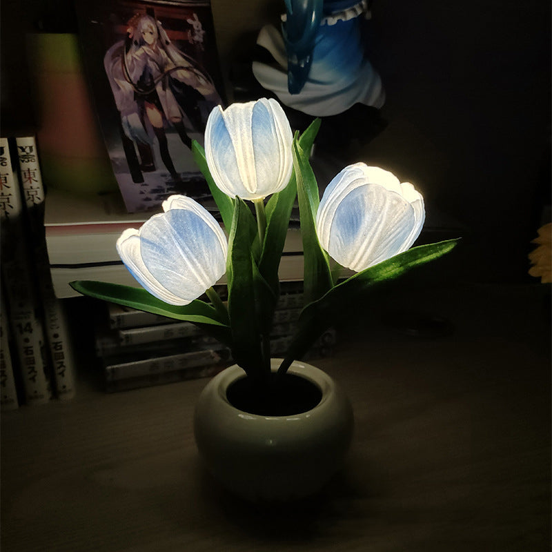 LumaBloom – LED Tulip Night Light Table Lamp