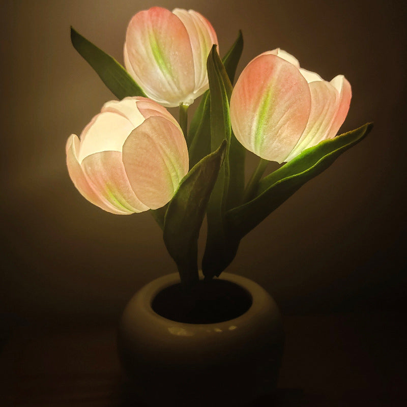 LumaBloom – LED Tulip Night Light Table Lamp