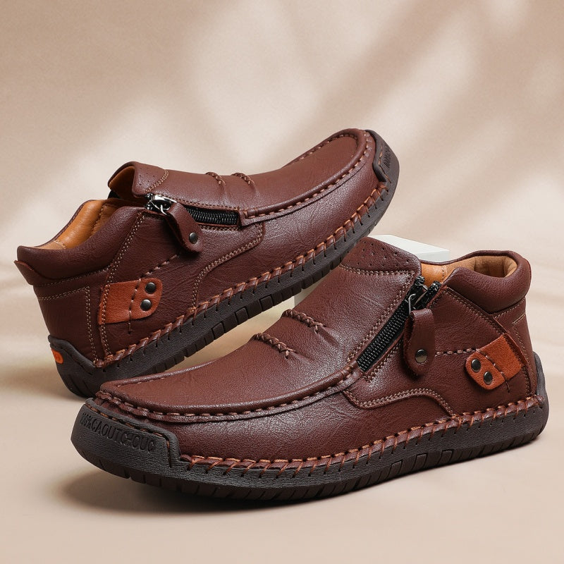 Alex – Retro Outdoor PU Shoes for Men