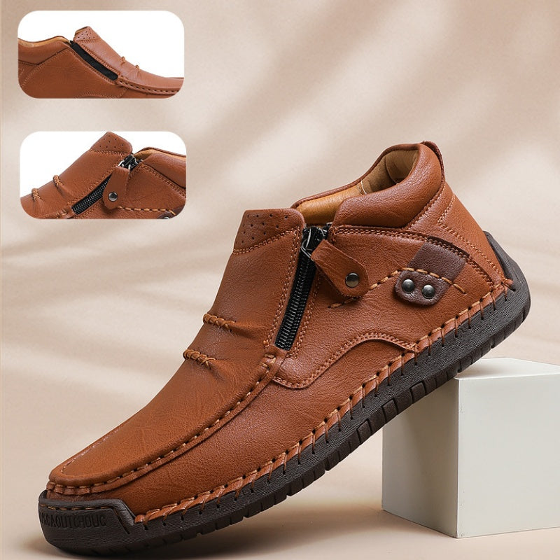 Alex – Retro Outdoor PU Shoes for Men