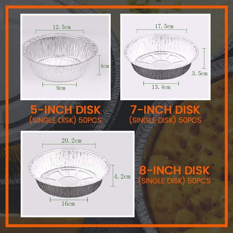 Foilpro 50 pieces – Oil-resistant aluminum foil cans