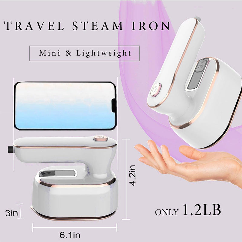 TravelEase – Portable Mini Steam Iron | 50% OFF