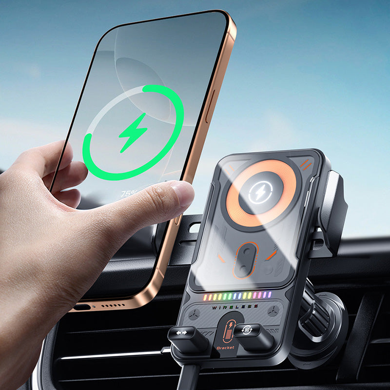 DriveMate – 2-in-1 Wireless Car Charger & Phone Holder | 50% OFF