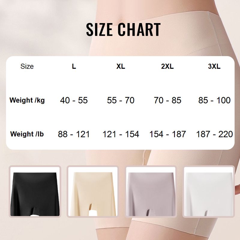Livia – High-waisted ice silk underwear | Buy 1, get 1 FREE