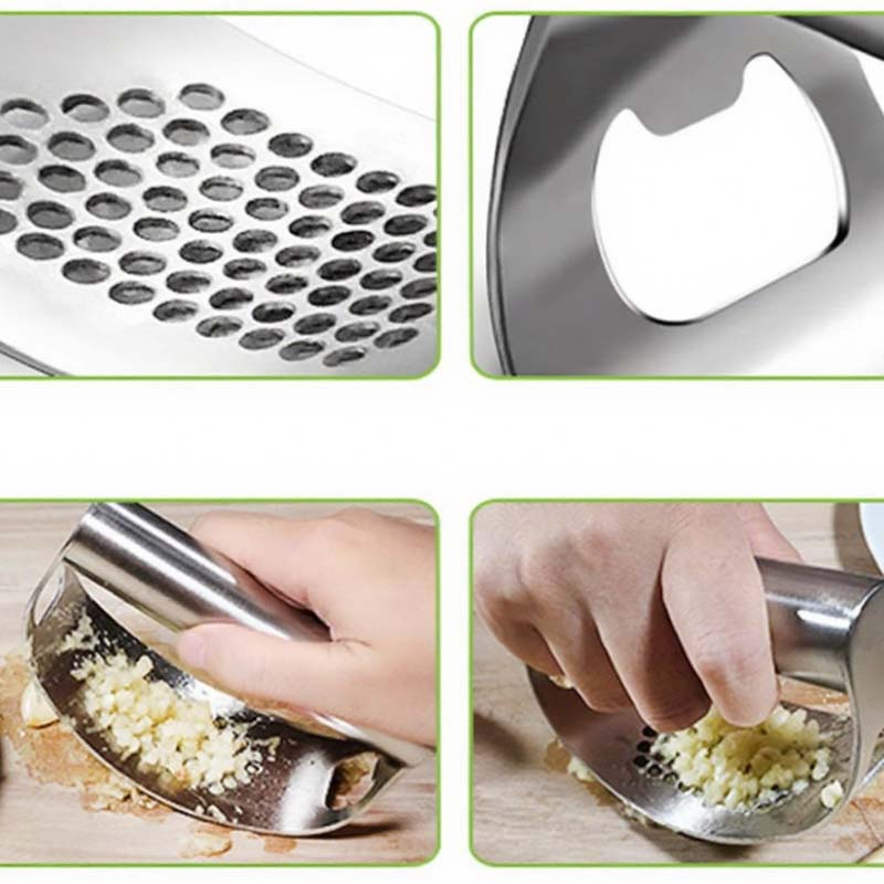 GarliX – Multifunctional Stainless Steel Garlic Press | 1+2 FREE
