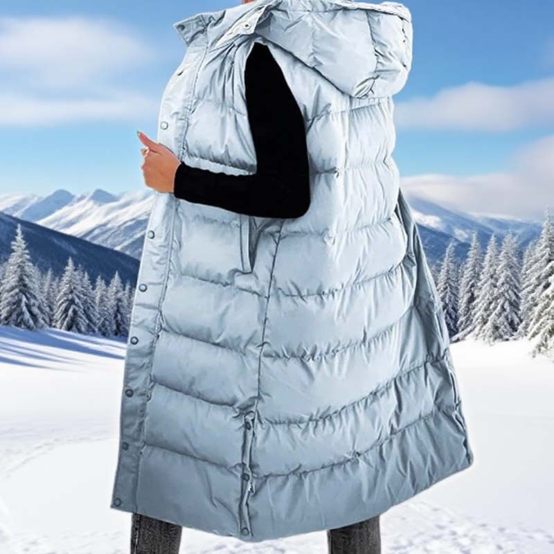 Sarah – Long women’s quilted vest