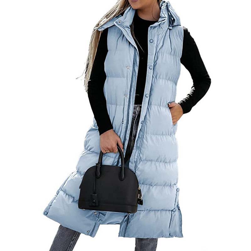 Sarah – Long women’s quilted vest