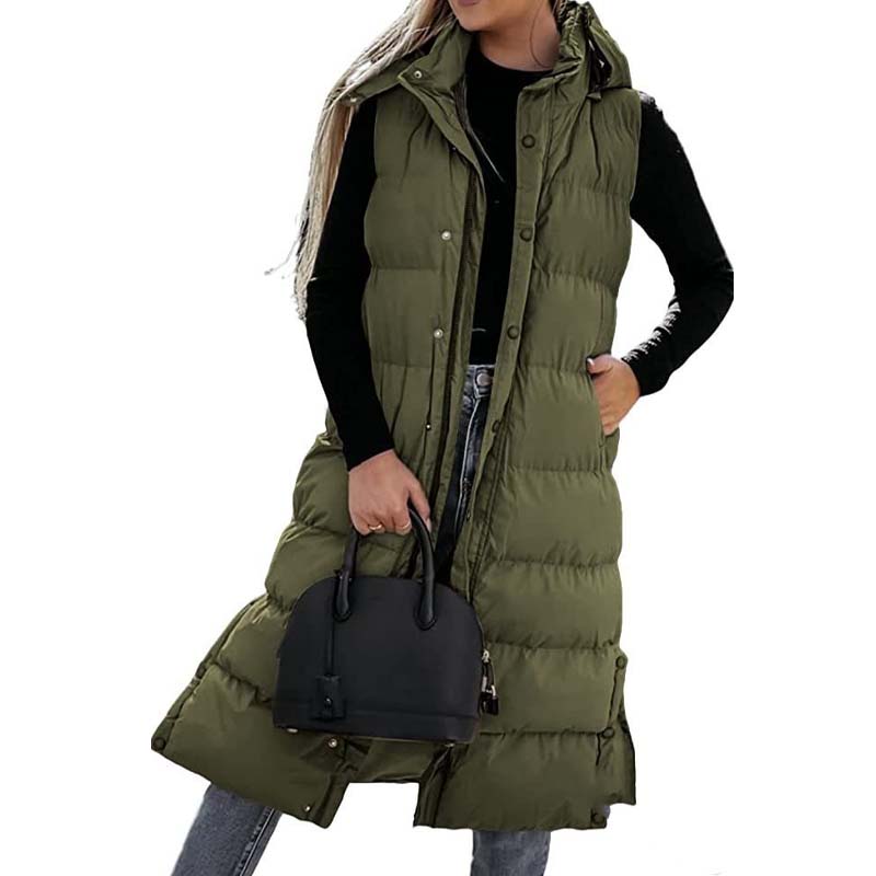 Sarah – Long women’s quilted vest