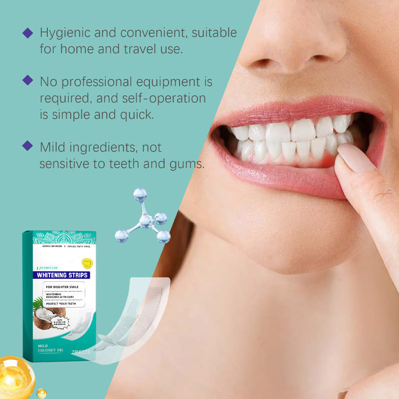 SmileBright – Enamel-friendly teeth whitening strips | 7+7 pairs