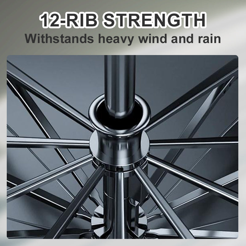 StormShield – 12-rib foldable windproof umbrella