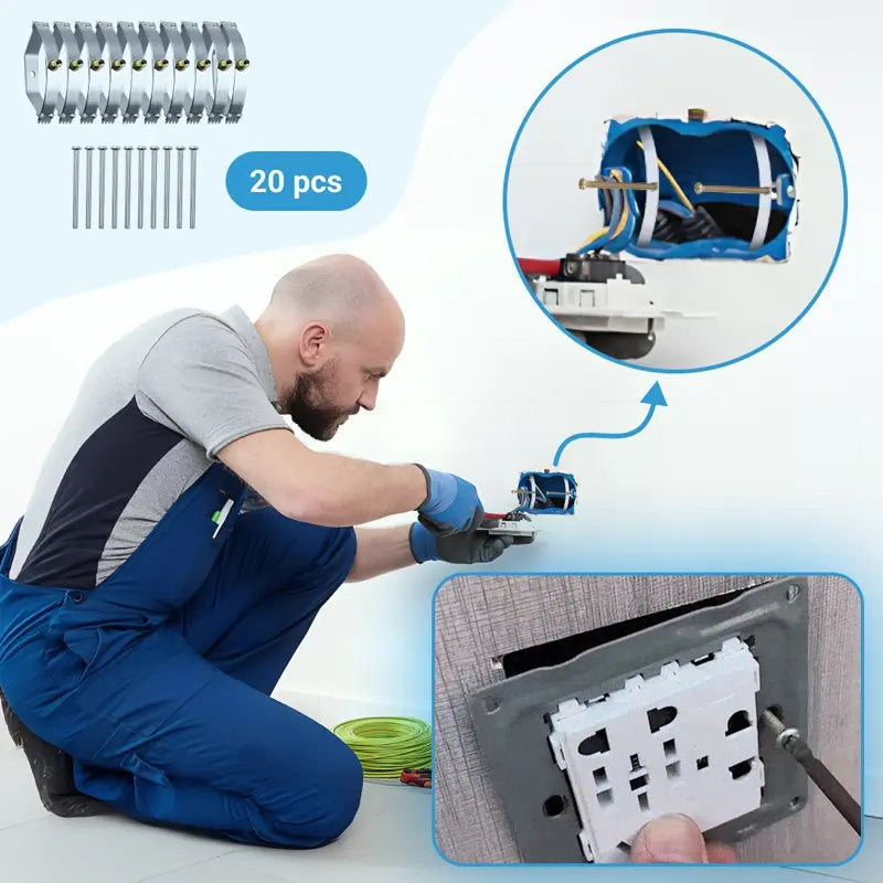 FixPro – 20 pieces repair clips for flush-mounted boxes