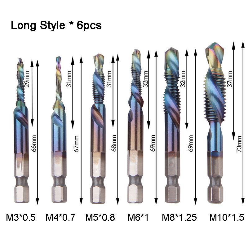 ProThread – 6-Piece Multifunctional Spiral Tap Set | 1+1 FREE