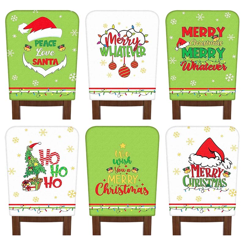FestivaHome – Set of 6 Christmas chair covers