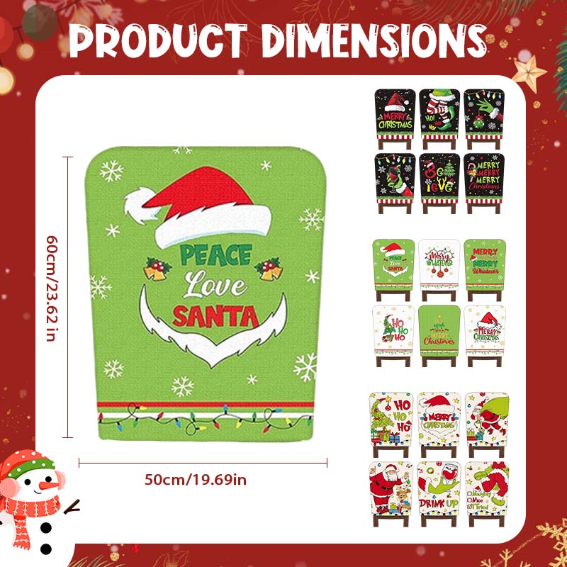 FestivaHome – Set of 6 Christmas chair covers