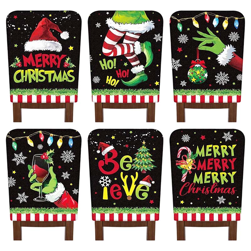 FestivaHome – Set of 6 Christmas chair covers