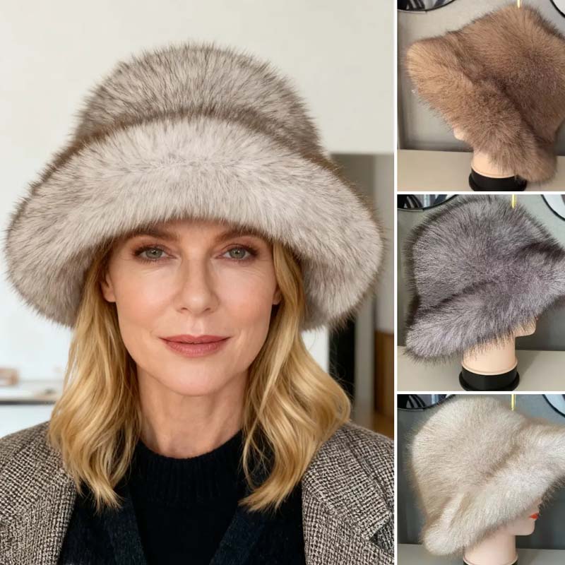FurElegance – Elegant Faux Fur Bucket Hat | 1+1 FREE