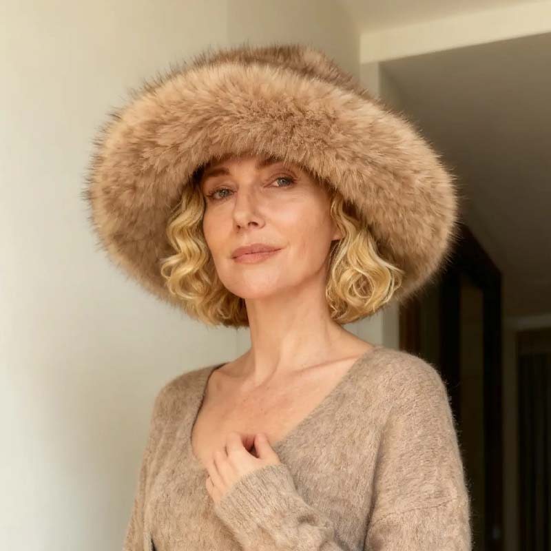 FurElegance – Elegant Faux Fur Bucket Hat | 1+1 FREE