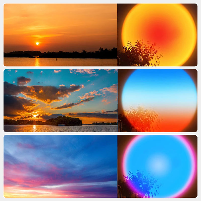 SunAura – LED Sunset Projection Lamp
