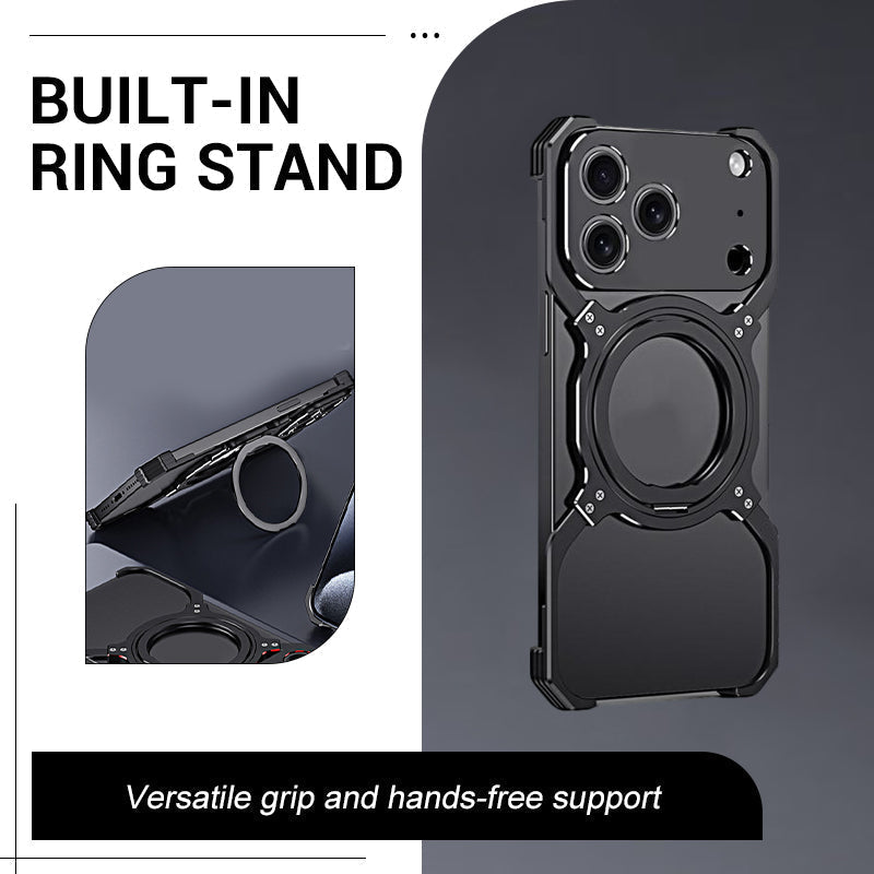 Techmate - Frameless Phone Case with Ring Stand