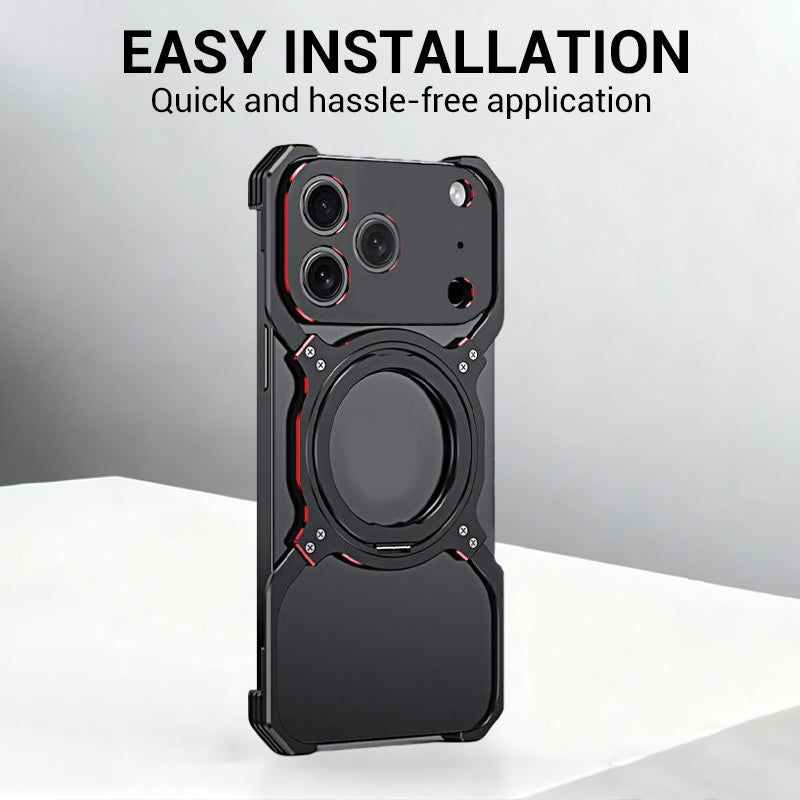 Techmate - Frameless Phone Case with Ring Stand